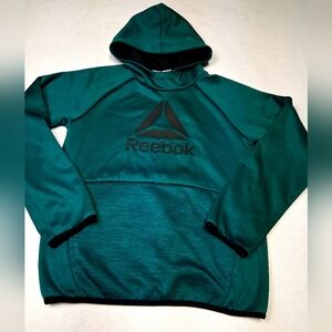 Reebok Youth Boys Teen Green and Black Hoodie